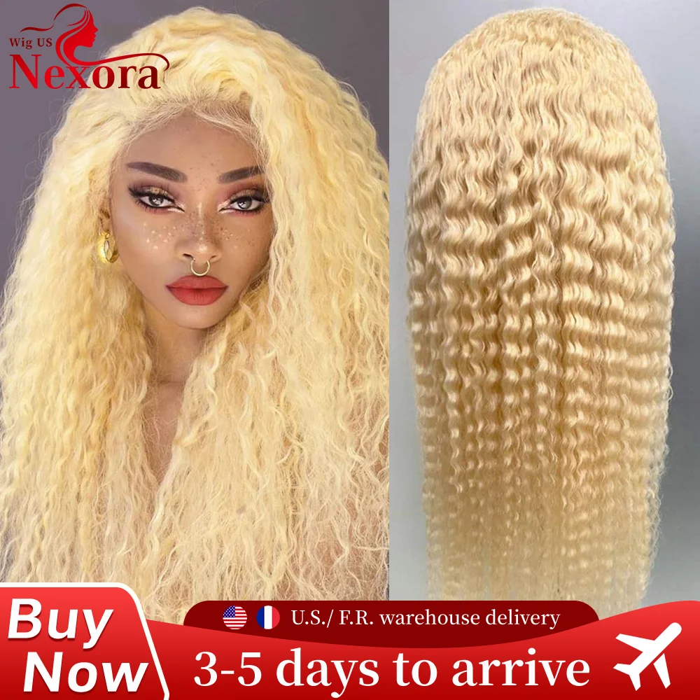 

30-дюймовый глубокий волнистый медовый блондин 613 13x6 HD парик фронтальной части шнурка вьющийся 13x4 волна воды парик фронта шнурка человеческих волос предварительно сорванный для женщин