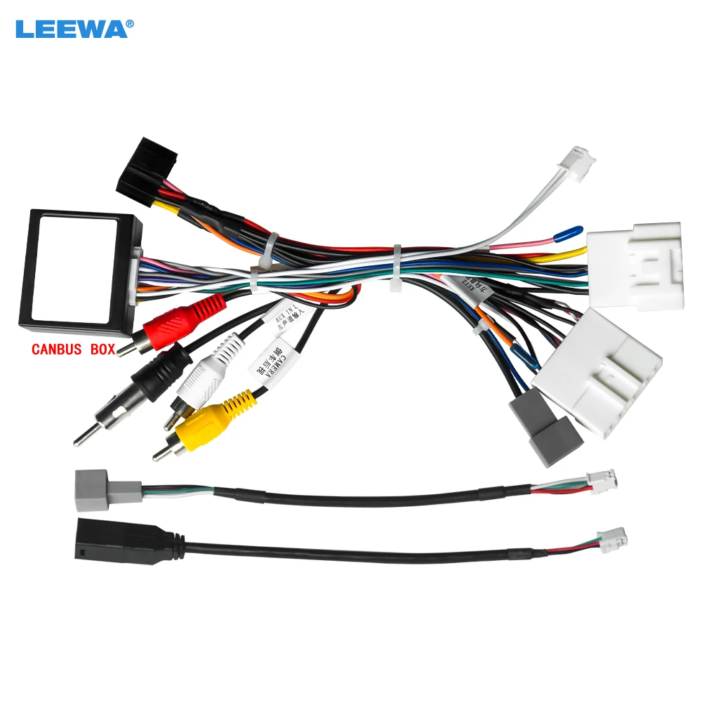 

LEEWA Car Audio Head Unit 16pin Wiring Harness Cable With CANbus For Mazda3(14-18)/CX-3(2018+)/CX-5 In Southeast Asia Region