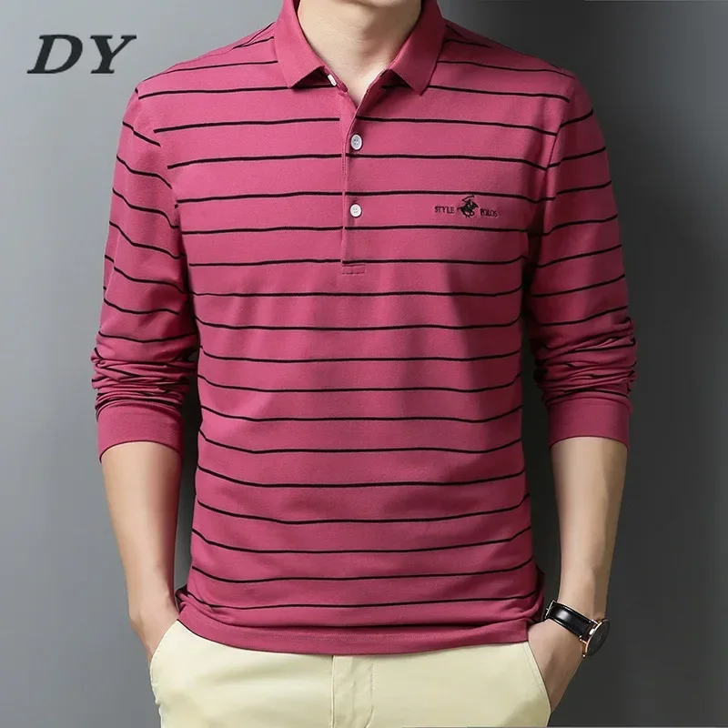 

DY 2024 Mens Fashions Top Quality Summer Designer Brand Tops Classic Elastane T Shirts Long Sleeve Men Clothes Casual Clothing