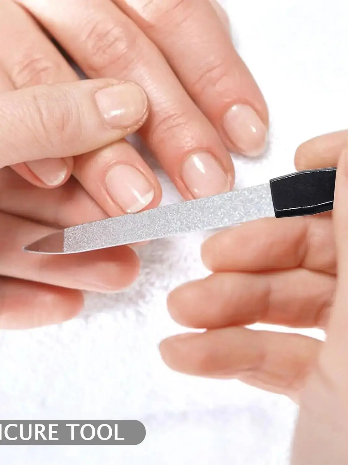 1PC DIY Nail Art Profesjonalny pilnik do paznokci Metalowy pilnik do paznokci Dwustronny wysokiej jakości pilnik do paznokci Manicure Pedicure Narzędzia kosmetyczne — zdjęcie 2