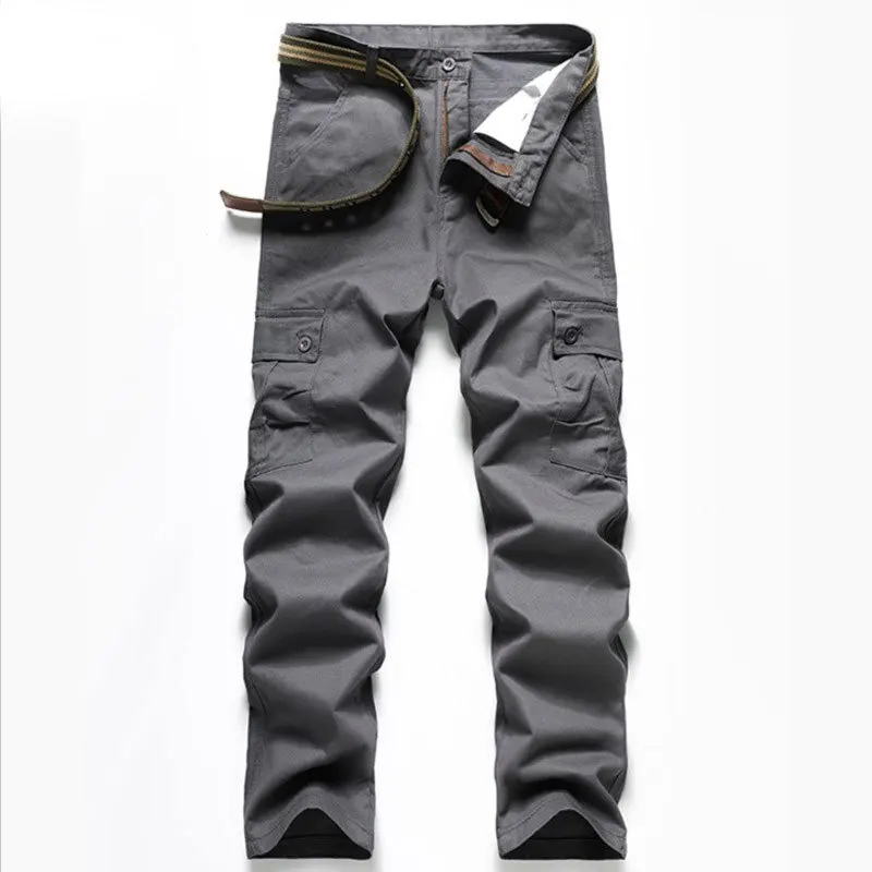 Новые базовые рабочие брюки из чистого хлопка Volkswagen Four Seasons, мужские повседневные брюки с несколькими карманами, прочные и износостойкие рабочие брюки