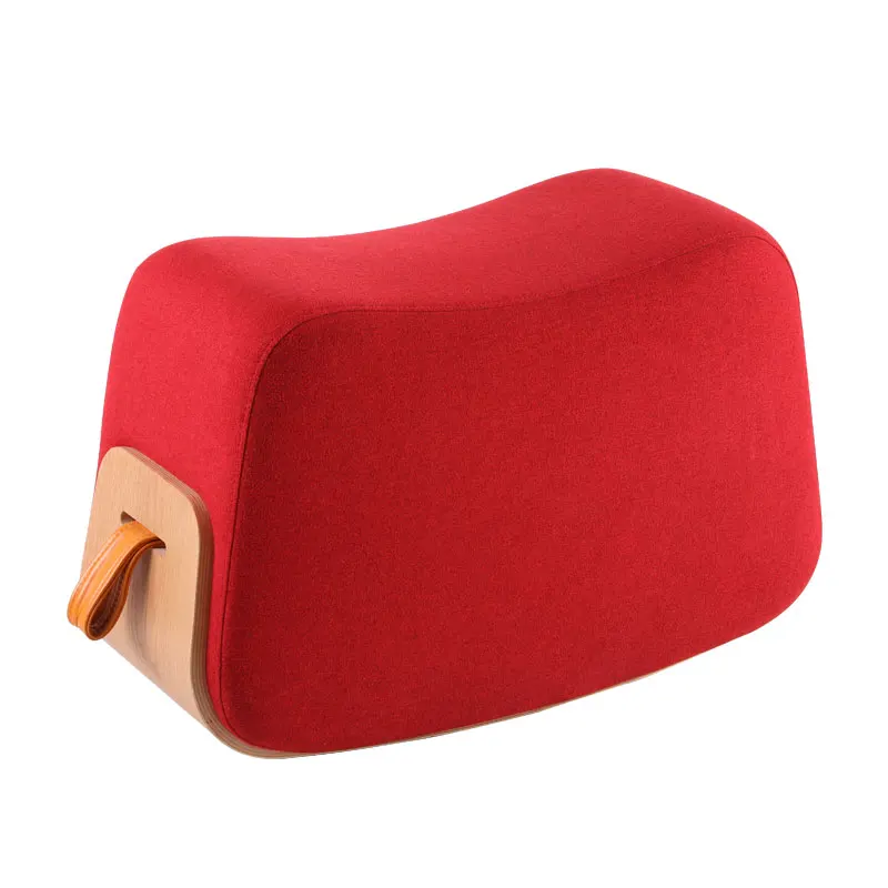 

**Shaking stool creative minimalist style curved wood home low stool home stool