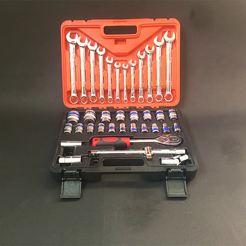 

Factory Direct Car Combination Tool Machine Repair Auto Socket Wrench 37 Pieces of Set Head