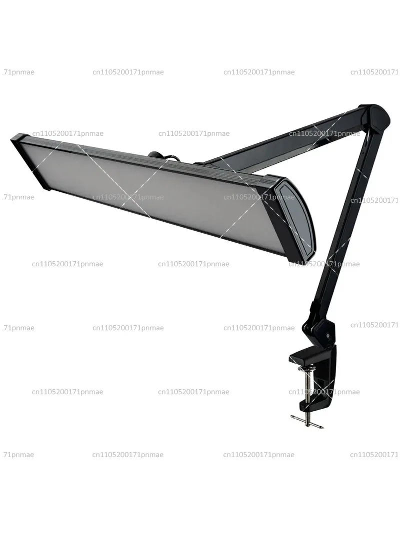 30W LED Work Light with Flexible Arm, 3000-6500K Adjustable CCT & Dimming Desk Clamp Lamp for Jewelry Making, Bench Use