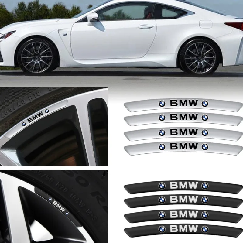 4pcs Aluminum Car Badge Wheel Rim Emblem Decoration Stickers For BMW M Performance M3 M5 M6 F01 F20 F10 F13 F15 F16 F30 F34 F32