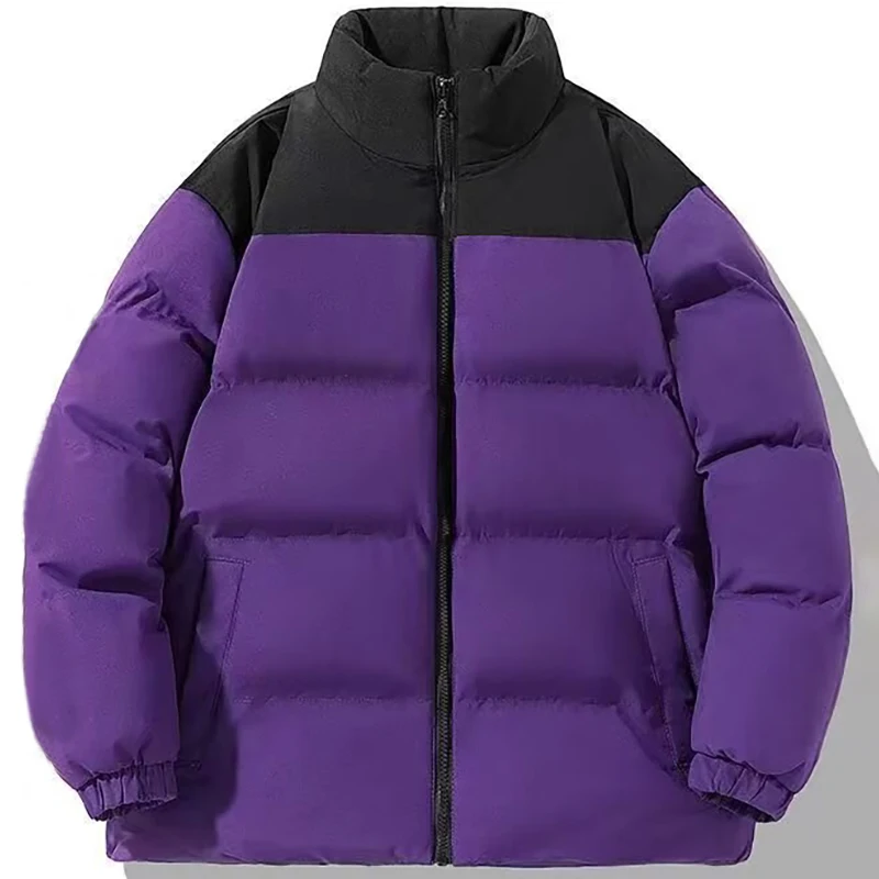 6 ألوان الشتاء كتلة اللون الرجال أسفل سترة الجرافين ذاتية التدفئة يندبروف الدافئة السترات الكلاسيكية الوقوف طوق معاطف ملابس خارجية #5