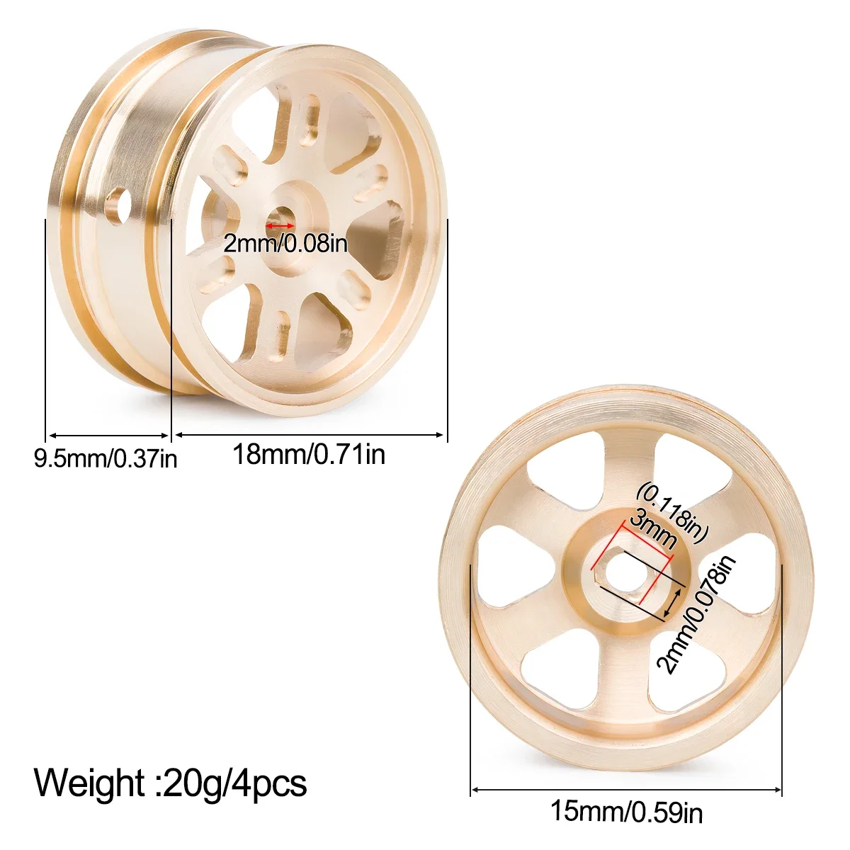 Rines de Latón para Autos RC A - Rc Hobby Jeep Wrangler reseña y precio