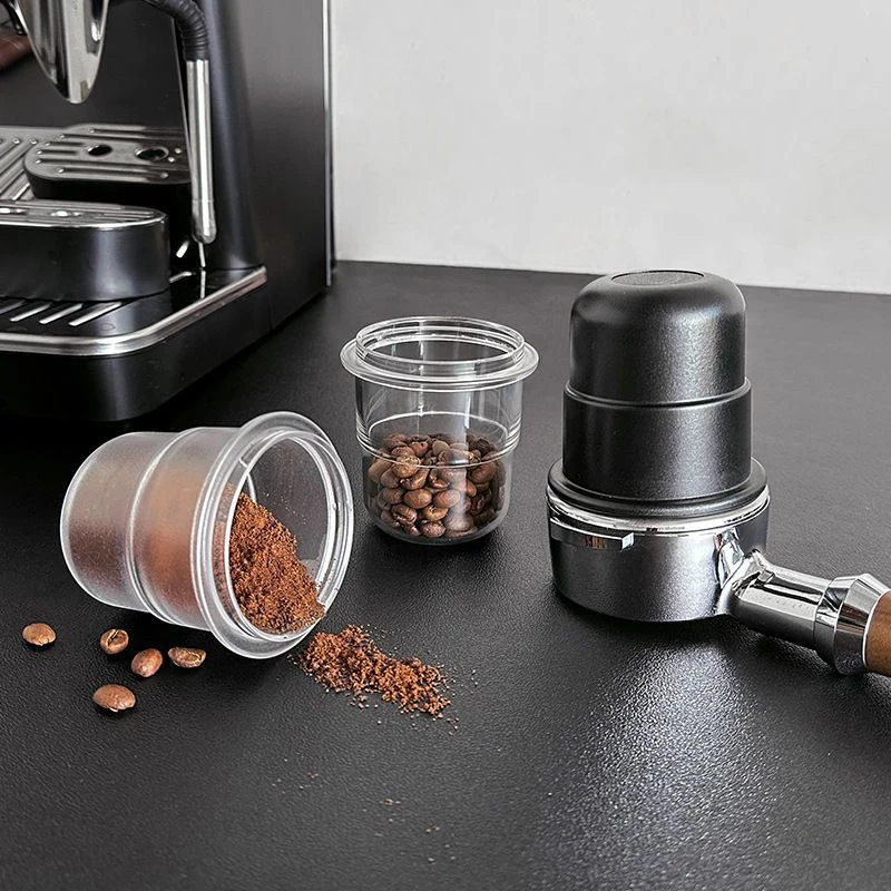 58mm Coffee Dosing Cup Portafilter Black Espresso Maker Accessories Barista Anti-flying Machine Tools Cafe Goods Machine Tools