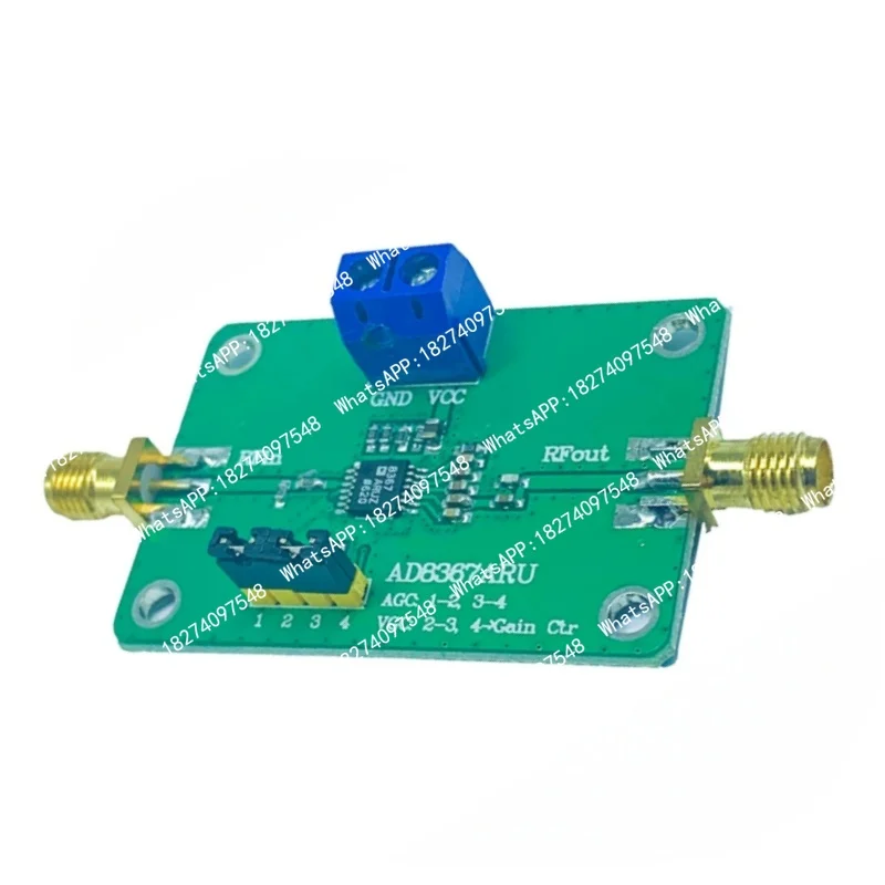 2.7-5.5V AD8367 amplifier module - AGC (Automatic Gain Control) intermediate frequency amplifier - Broadband amplifier 500 MHz