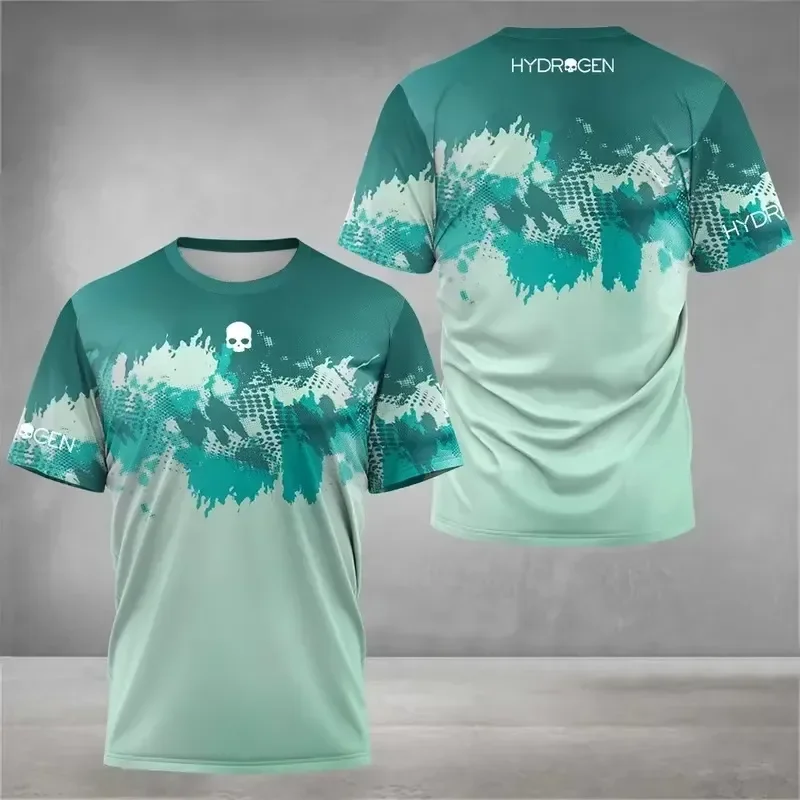 Shorts Comfortable Breathable Casual 2026 New Skull Gradient Splash Print T Shirt Men Women 3D Graphic Tee Summer Streetwear
