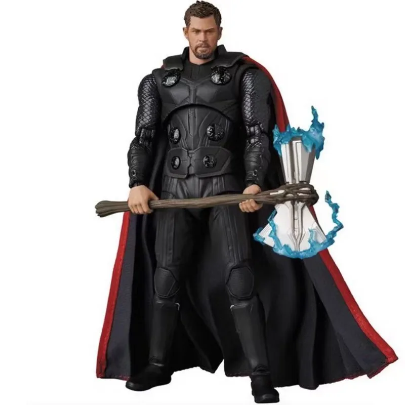 Marvel Thor Spiderman Capitão América Thanos infantil legal animado boneca conjunta móvel modelo coleção figura comemorativa