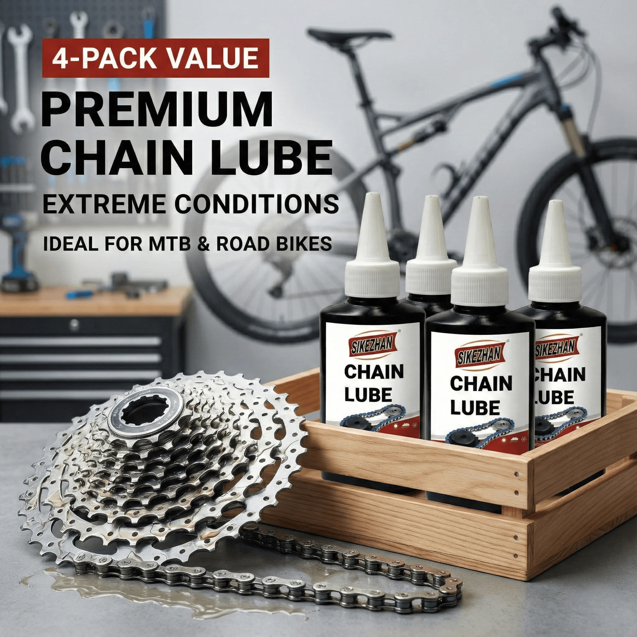 

Специальная смазка для велосипеда, MTB, дорожный велосипед, смазка для ремонта горного велосипеда, дорожный велосипед для вилки, цепи маховика, аксессуары для велоспорта 125 мл