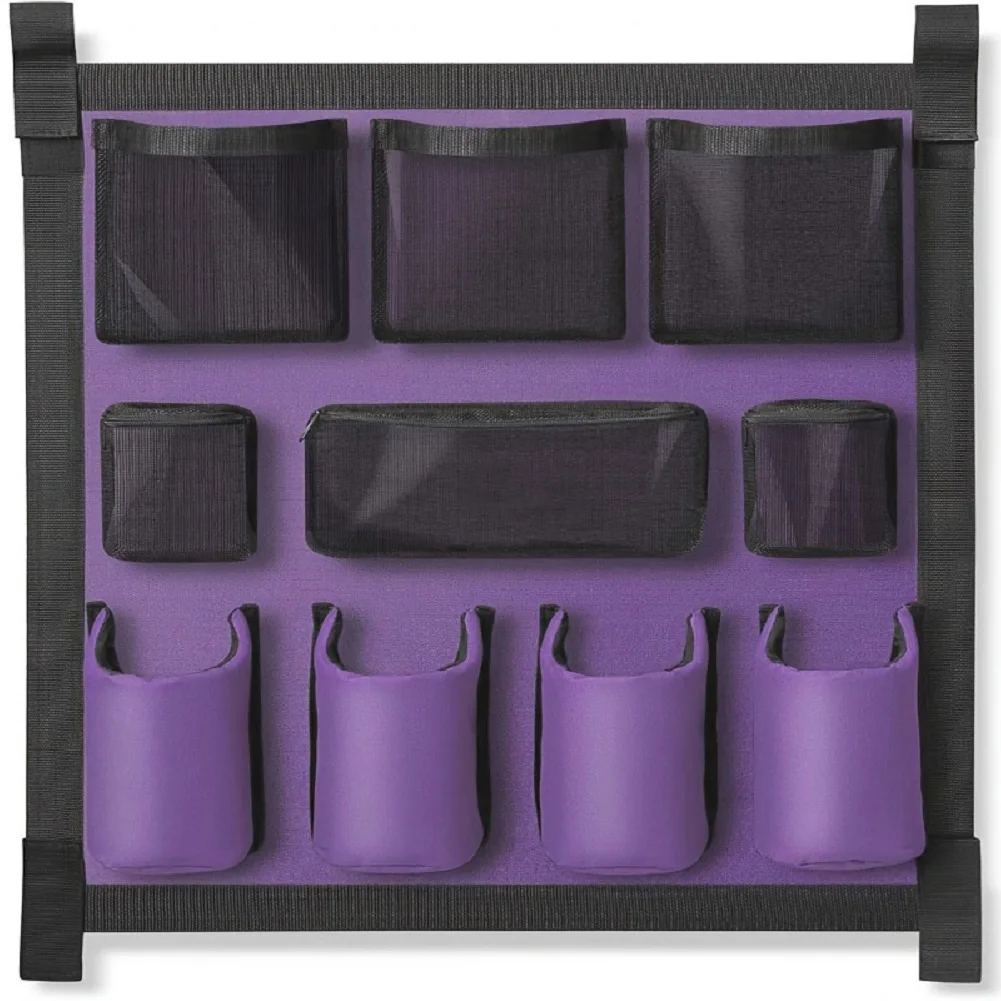 กระเป๋าเก็บอุปกรณ์ม้าแบบหลายช่อง กระเป๋าจัดระเบียบรถพ่วงม้า กระเป๋าอุปกรณ์ดูแลม้าสำหรับแปรงหวีขวดน้ำมัน