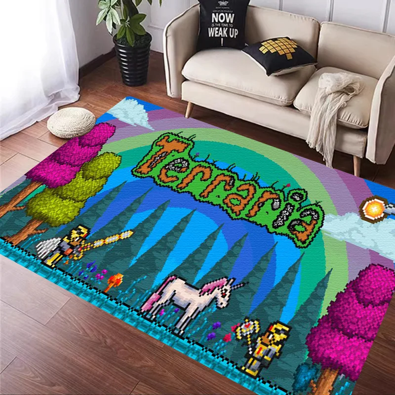 Sandbox Game T-Terraria Carpet Kitchen MatEntrance Doormat Bedroom Floor Decoration Living Room mat Bathroom Anti-slip rugs