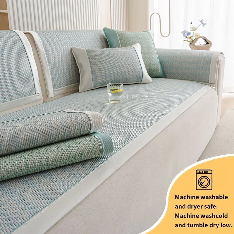 1 Stück – Sommerliches Rattan-Sofakissen, minimalistisches, modernes, kühlendes Sofakissen