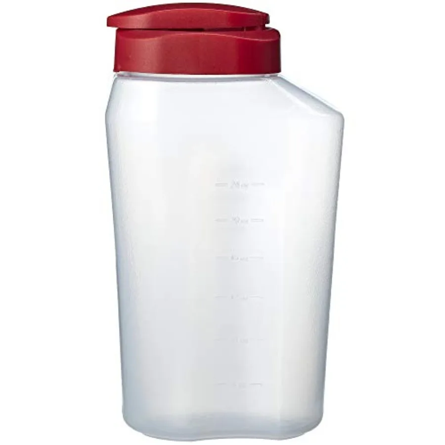 1 Quart Bottle with Snap Lock Easy-Pour Lid, BPA Free, Clear