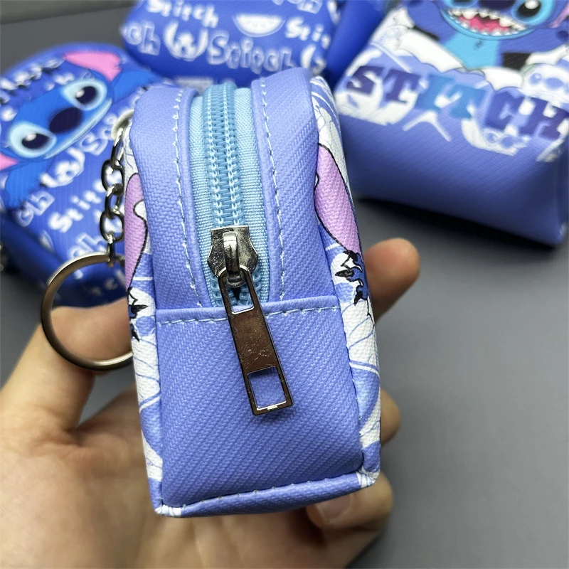 12 pcs/lot Kawaii Disney Stitch Schoolbag Shap Pencil Case Cute Pencil Box Coin Purse Stationery Pen Bag School Supplies