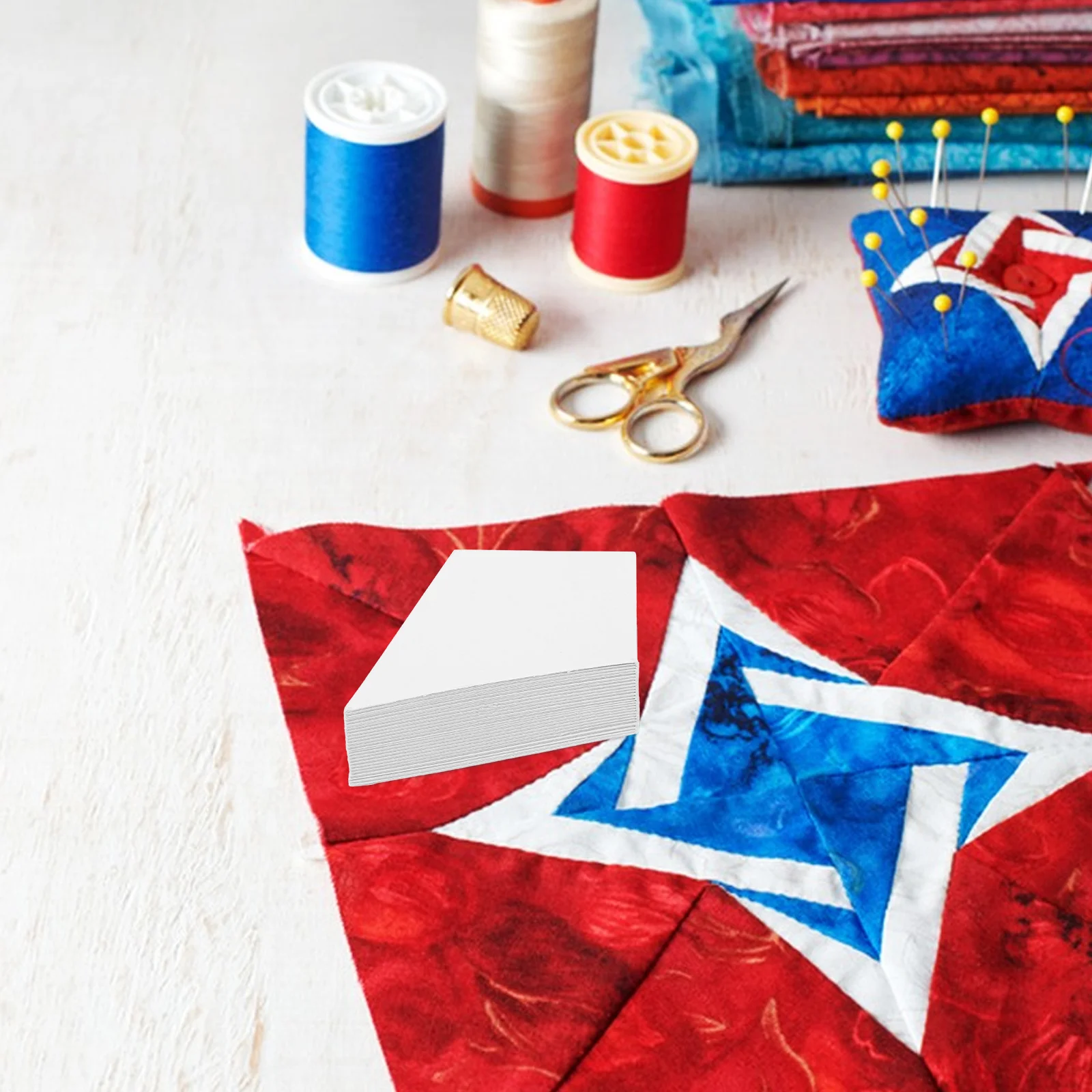 

100Pcs Quilting Paper Templates Easy Combine Patterns Small Portable Ideal Pocket Use Patchwork DIY Handmade Cards Decorations