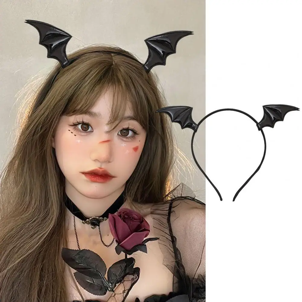 Party Headband Devil Wing Cosplay Hair Hoop Ultralight Halloween Headband for Novelty Dress-up Elastic Hair for Costume