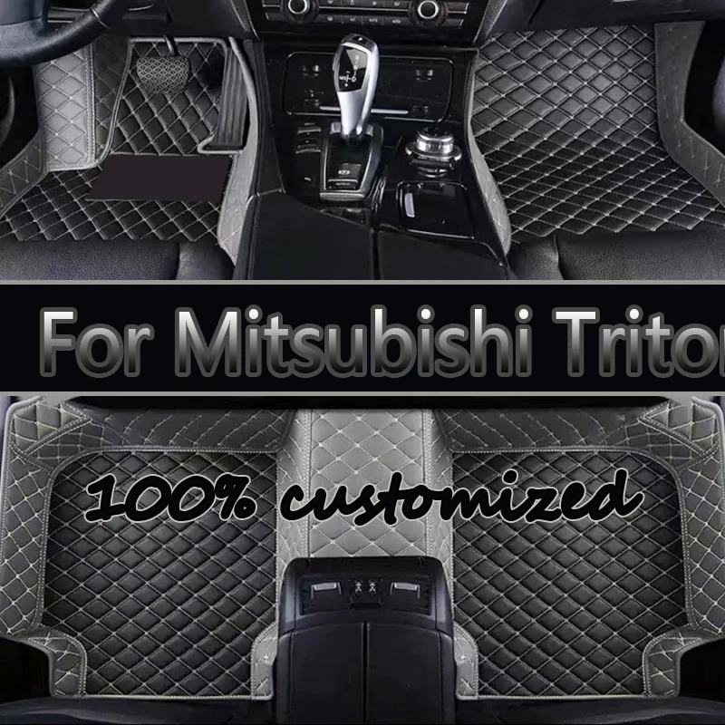 

Car Mats For Mitsubishi Triton L200 Sportero Hunter Strakar KA 2005~2014 Waterproof Floor Mat Car Accessories Interior
