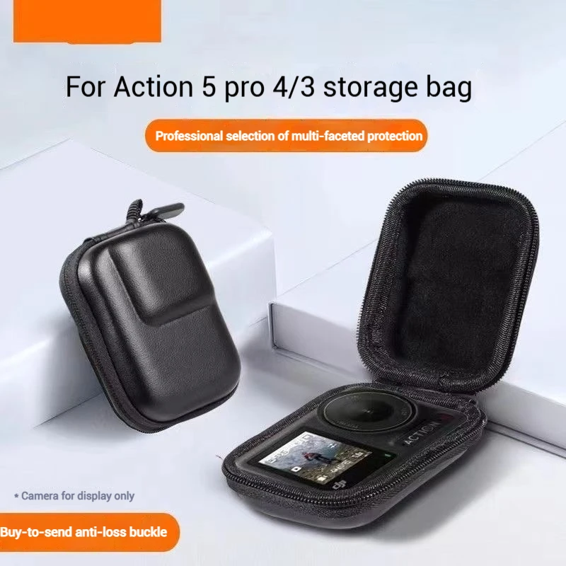 

Mini Storage Bag Case For DJI Action 5pro/3/4 GOPRO13 12 11 Action Camera Portable EVA Waterproof Protective Case Accessories