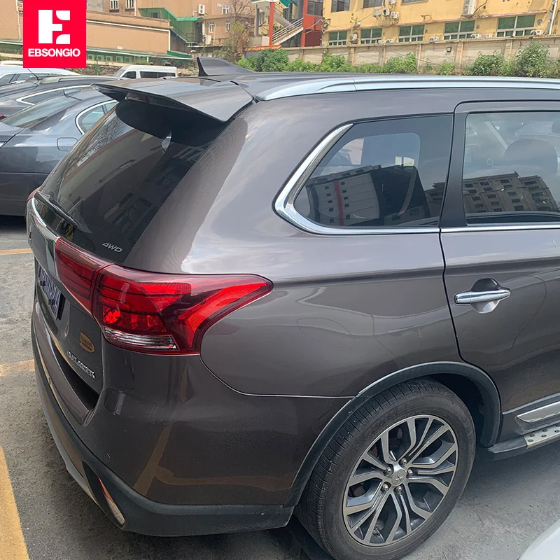 High Quality ABS Plastic Unpainted Color Rear Roof Spoiler Tail Trunk Boot Lip Wing For Mitsubishi Outlander 2013-2020