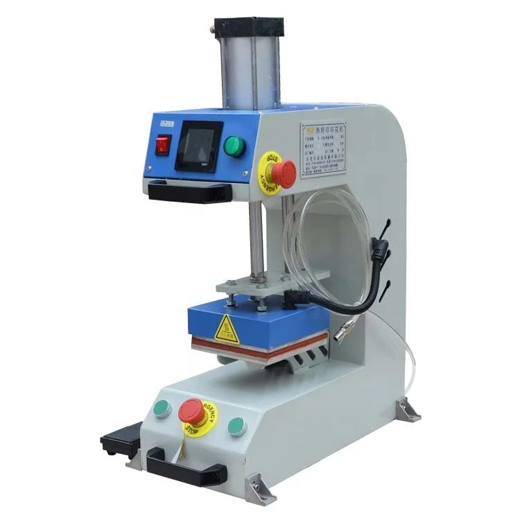 12*12 cm Combo Heat Press Machine Automatic Air Pressure Force for Plate for Label Fabric Kids Garment Printing