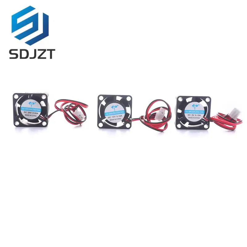 5V 12V 24V Mini Cooling Fan 25x25x10mm 2-pin DC Small Micro Cooler Graphics Card Cooling Fan