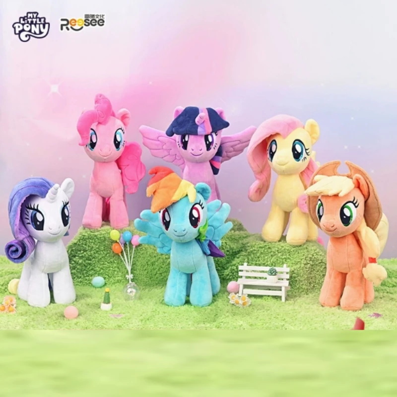 My Little Pony Plush Toys Twilight Sparkle Pinkie Pie Rarity Fluttershy Applejack Rainbow Dash Stuffed Doll Kids Xmas Gifts