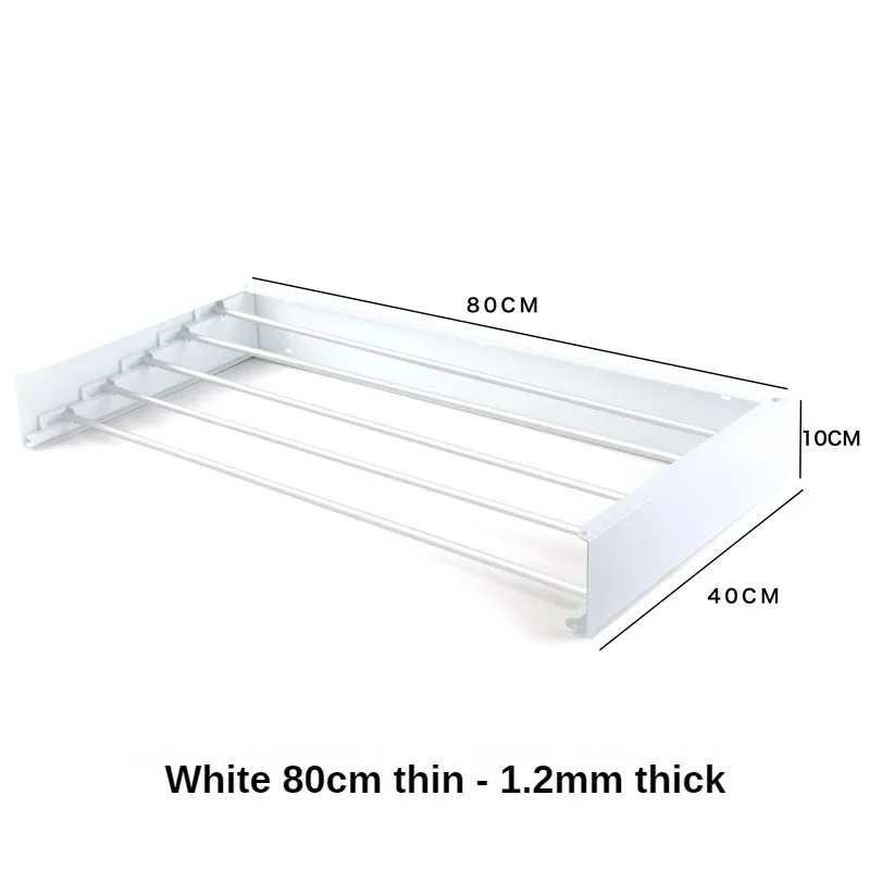 Invisible Retractable Clothes Rack Bathroom Bathroom Towel Rack Bathroom Towel Rack Balcony Folding Wall Mounted Drying Racks