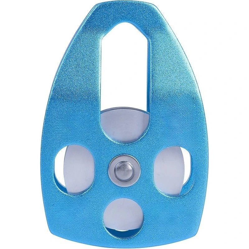 36KN Side Plate Bearing Pulley Single & Double Sheave for Outdoor Climbing Cable Crossing Lifting Hoisting Equipment