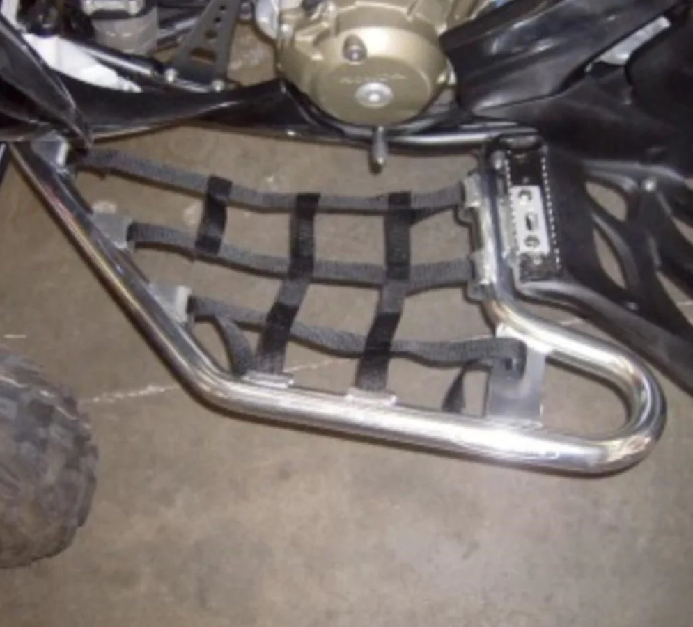 Dla Suzuki LTZ400 Polaris Predator 500 Kawasaki KFX400 KFX450R siatki na listwę progową wodoodporny nylonowy zestaw narzędzi ATV dla Pred dla Polaris