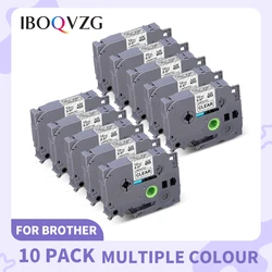 IBOQVZG 10Pcs 6/9/12/18/24mm 231 Label Tape Compatible for Brother P-Touch Label Maker for TZ TZE 131 231 431 531 631 731 Ribbon