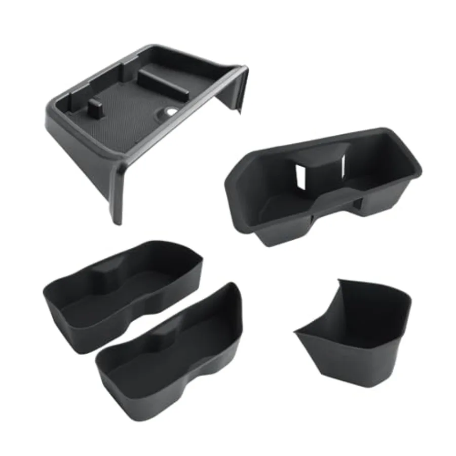 

2024 2025 Toyota Grand Highlander Center Console Dash Organizer 12.3-Inch Screen Storage Tray Cup Holders Door Pockets 2025 Gra