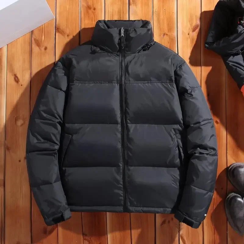 Winter Amerika Marke Parkas Mischfarben Paar Baumwolle Mäntel Casual Stehkragen Warme Daunen Puffer Jacken Männer Top Marke Mantel