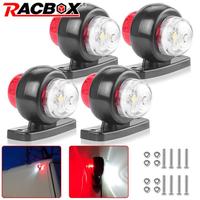 Dual face Car Truck Trailer LED Side Marker Indicators Light Yellow White Red Warning Rear tail Light 12V 24V for RV Lorry Van