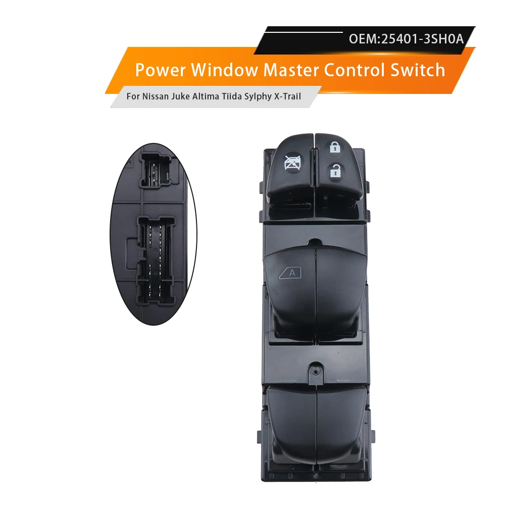 For Nissan Sentra 254013SH0A 25401-3TA5A 25401-3NA0A 25401-3NA0B 25401-3SH0A Electric Power Car Window Master Switch