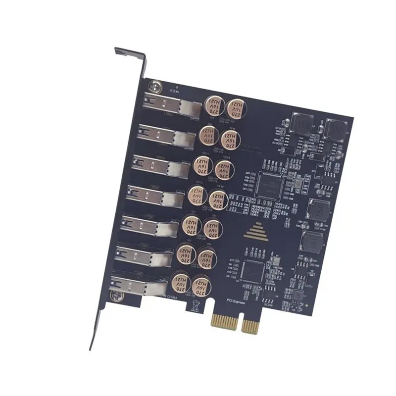 Exquisite-USB3.2 GEN1 5Gbps 7 Port USB PCI-E Expansion Card For Desktop Computer Systems For PC Adapter Cards