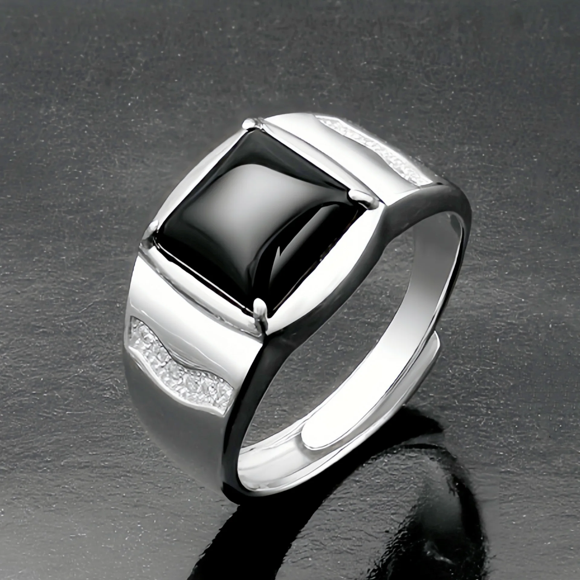 Neue silberfarbene Ringe für Männer und Frauen, Hochzeit, luxuriöser Schmuck, Accessoires, Großhandel, Envío Gratis-Schmuck