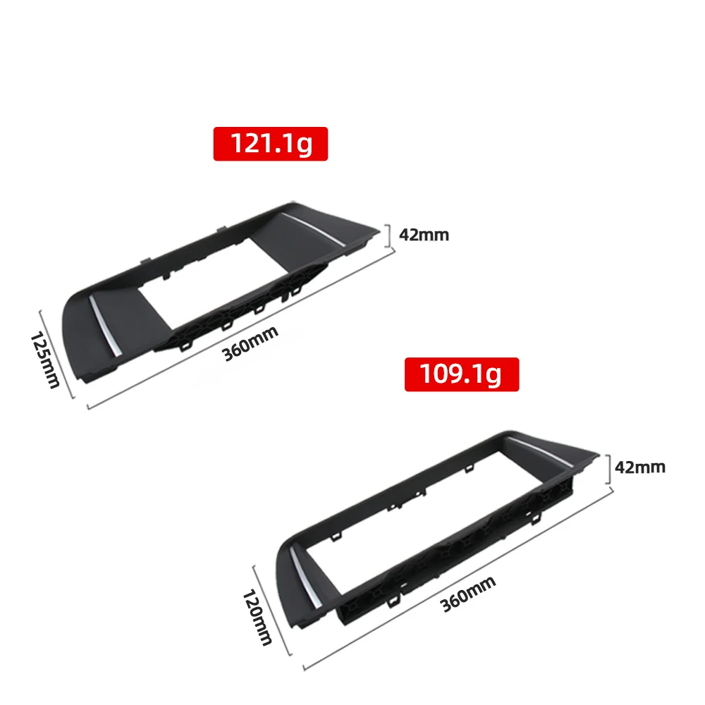 

For BMW 5 Series F10 F18 ID4 Painted Piano Black Radio Frame LCD Display Screen Decorative Frame 10.25 Inch 6.5 Inch Display