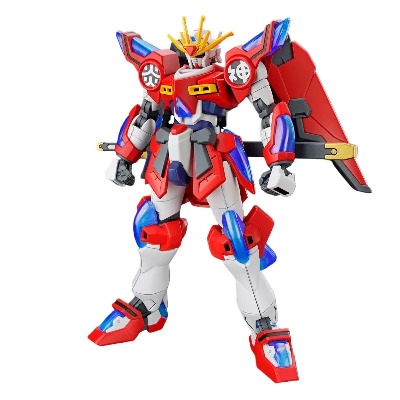 متوفر في المخزون بانداي حقيقية HG 1:144 شين حرق جاندام جاندام أنيمي عمل الشكل التجمع نموذج اللعب الهدايا