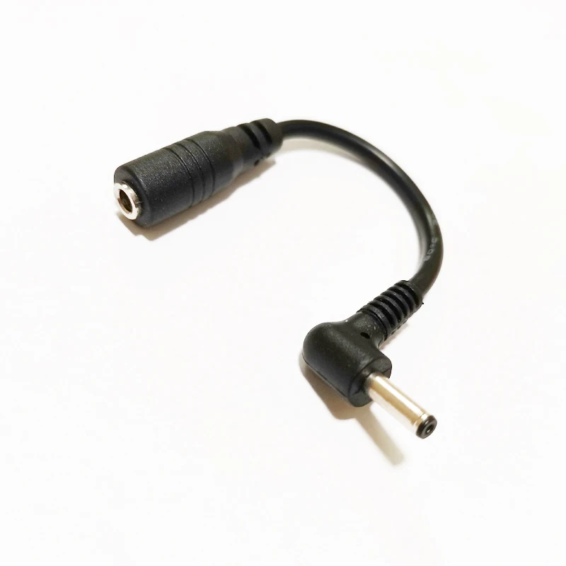 NCHTEK 90 Degree Right Angled DC 3.5x1.35mm Male to Female Extension Cable,3.5/1.35 M/F Short Cable/1PCS