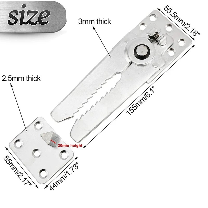 AB47-Sectional โซฟาการเชื่อมต่อพร้อม Snap Lock, โซฟาคลิปเฟอร์นิเจอร์ Connector, Snap Connector ยึดสําหรับโซฟาเฟอร์นิเจอร์