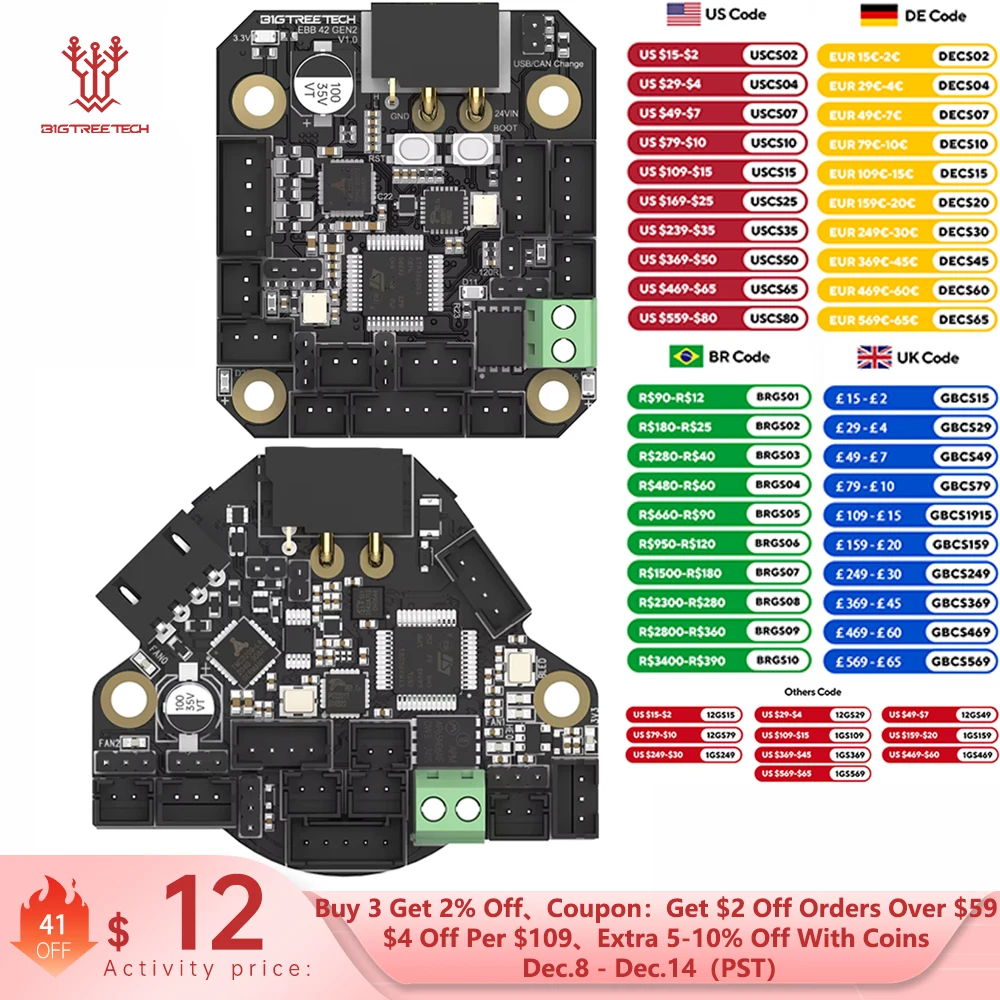 yZ[zBIGTREETECH EBB36 EBB42 CAN c[{[hT|[g Canbus PT100  MAX31865 U2C Ender3 3D v^C{[hNbp[g