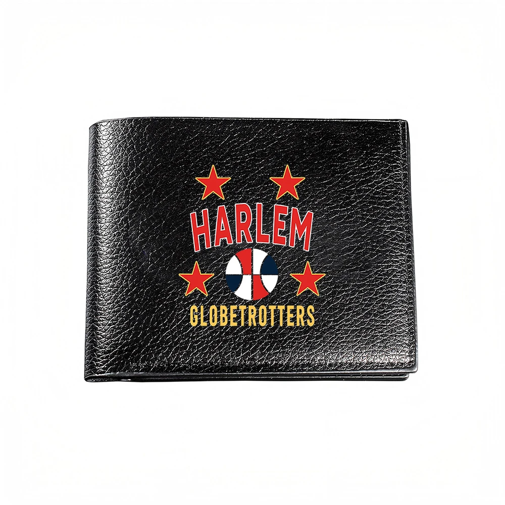 Harlem Globetrotters Star Basketball Design Men's Wallet Card Holder Casual Business Fashion Print
