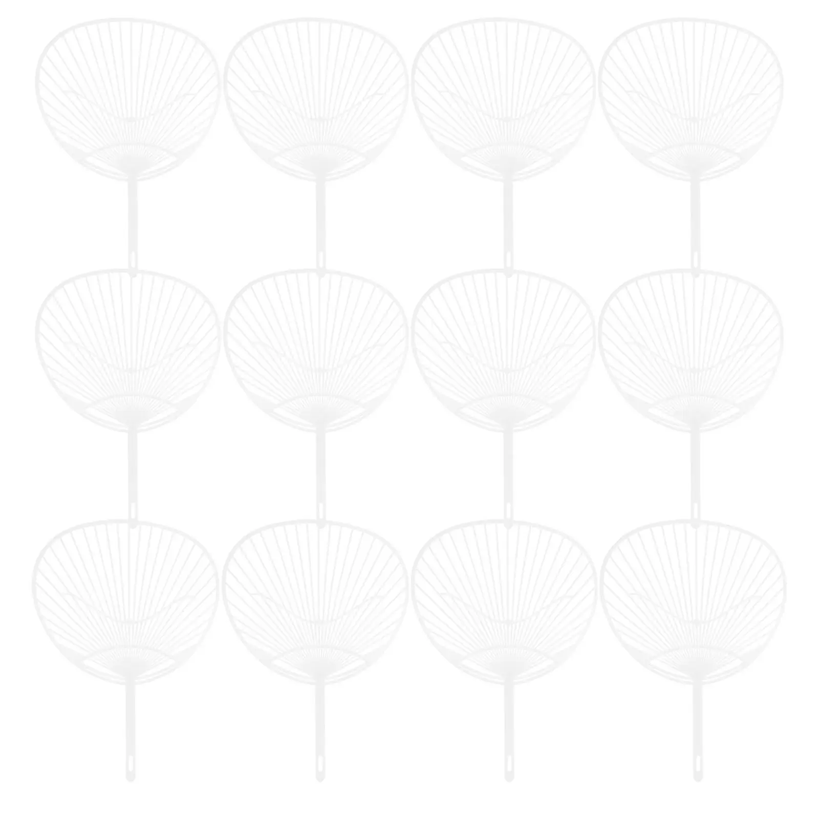 

20Pcs Plastic Fan Skeletons for DIY Japanese Fans Handheld Craft Kit Summer Cooling Art Project School Event Gift Making