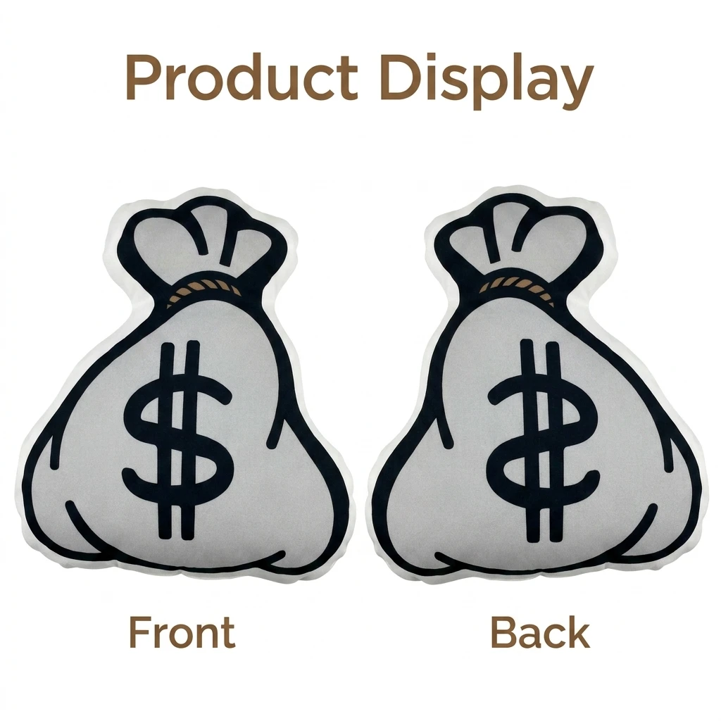 Big Money Bag Funny Dollar Sign Money Bag Plush Pillow Cushion Irregular Stuffed Throw Pillow Home Decor Gift Sofa Bed Home