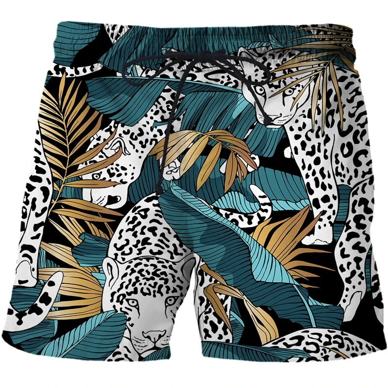 Fashion Animel Tiger 3D Printed Pattern Shorts Men\'s Outdoor Leisure Sports High Quality Quick-drying Beach Pants Men Gym Shorts