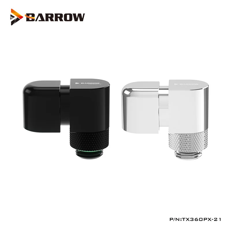 

Barrow G1/4" Fittings 90 Angled 360 Rotary 21MM Offset Connector Adjustable Connection In Water Loops Build,TX360PX-21