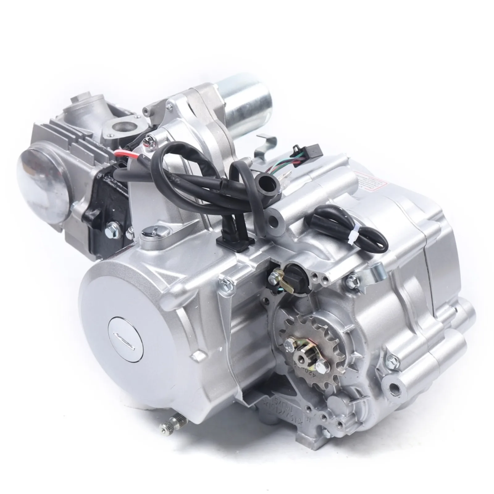

125cc 4-Stroke Engine, Semi Auto Engine Motor, 4 Speed Atv Quad Engine Complete Kit, Single Cylinder Air-Cooling Motor